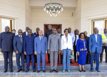 Brice Clotaire Oligui Nguema en visite dans la province du Haut-Ogooué. Photo Com PR.