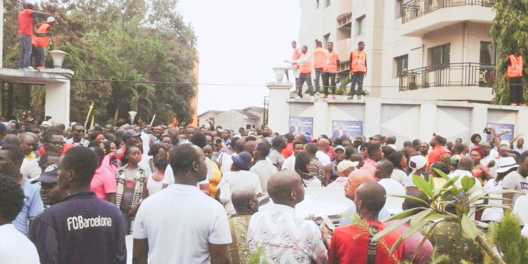 Libreville, QG de Jean Ping le 29 août 2016 © D.R