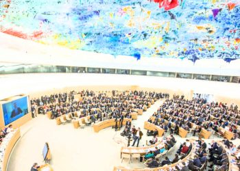 © Siège du Conseil des droits de l'homme, Palais des Nations à Genève, en Suisse.