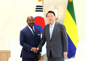  "J’ai eu un entretien très constructif avec le président Yoon Suk-Yeol" Ali Bongo Ondimba. © D.R.