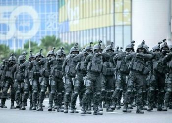 Parade militaire de la fête de l’Indépendance du Gabon ans LXII :  la Garde républicaine une armée dans l’armée ? © D.R.