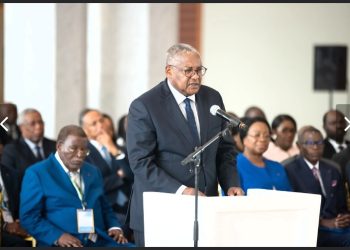 Conclusion de la Concertation politique  | "nous n’avons pas perdu notre temps" propos de Séraphin Akure-Davain. © Presse présidentielle.