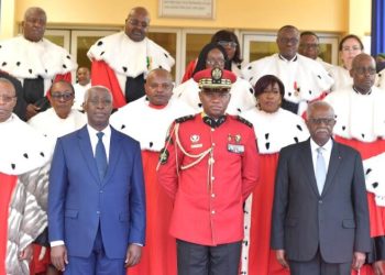 Première rentrée judiciaire du président du Conseil supérieur de la magistrature Oligui Nguema / Crédit photo : DR.