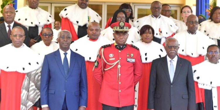 Première rentrée judiciaire du président du Conseil supérieur de la magistrature Oligui Nguema / Crédit photo : DR.