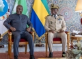 Ghana-Gabon : Brice Clotaire Oligui Nguema reçoit John Dramani Mahama, photo Com présidentielle.