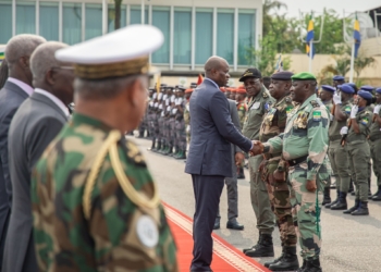 Brice Clotaire Oligui Nguema au Sommet Extraordinaire de la CEEAC : Enjeux et perspectives pour l'Afrique Centrale, photo Com PR.