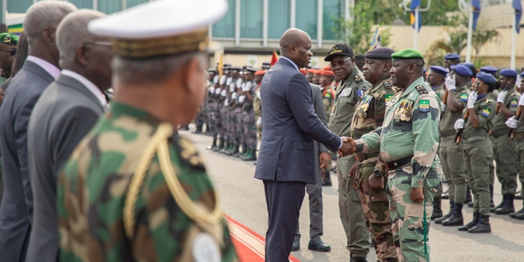 Brice Clotaire Oligui Nguema au Sommet Extraordinaire de la CEEAC : Enjeux et perspectives pour l'Afrique Centrale, photo Com PR.