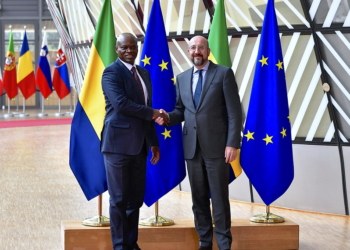 Oligui Nguema et Charles Michel renforcent les liens entre le Gabon et l'Union Européenne. Crédit photo presse présidentielle.