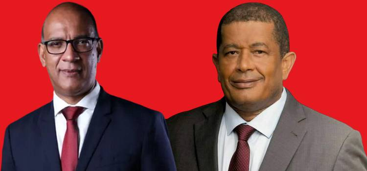 Comilog : passage de témoin entre Léod-Paul Batolo et André Massard à la tête de la filiale d'Eramet au Gabon ? Montage Le Confidentiel.