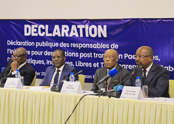 Coalition des leaders politiques gabonais : appel à une transition démocratique véritable, photo DR.