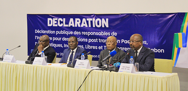 Coalition des leaders politiques gabonais : appel à une transition démocratique véritable, photo DR.