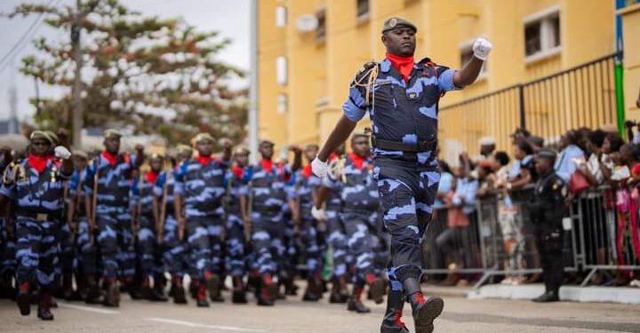 Défilé militaire suite à l'invstiture de Brice Oligui Nguema après le 4 septembre 2023 © DR