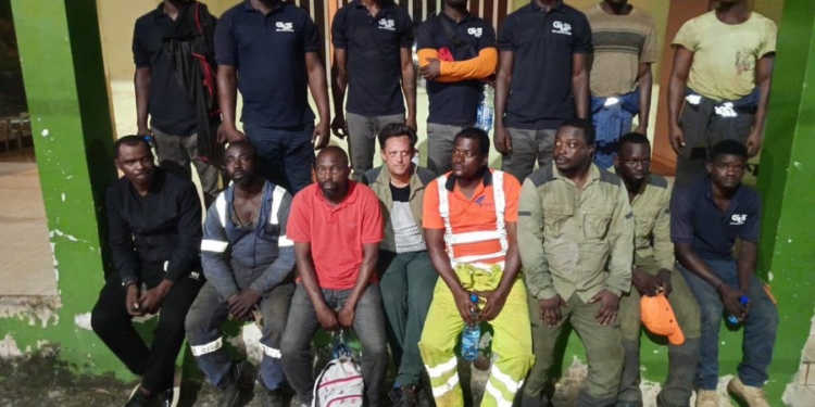 Arrestation de quinze employés de Heling Minerals pour prospection illégale en Guinée Équatoriale, photo DR.