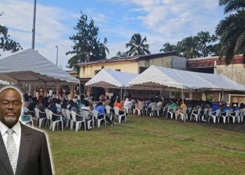 Quand Mounana se mobilise pour le retour d’Hervé Patrick Opiangah, montage photo Le Confidentiel.