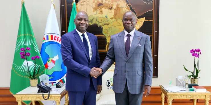 Rencontre entre le Président Oligui Nguema et la Banque Mondiale : vers une relance de la coopération, photo Com PR.