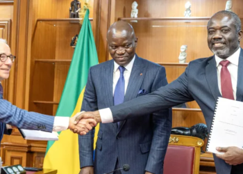 Mine de Baniaka : signature d’une convention minière historique entre le Gabon et REMINAC, photo Com PR.