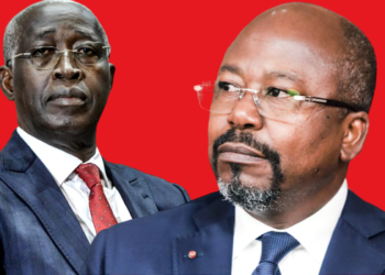 Référendum du 16 novembre : Bilie-By Nzé répond à « l'esquive » du Premier ministre de Transition, Raymond Ndong Sima. Montage Le Confidentiel.