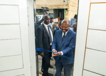 Alain-Claude Bily-By-Nzé inaugure le siège de la plateforme « Ensemble pour la République », photo, Le Confidentiel.