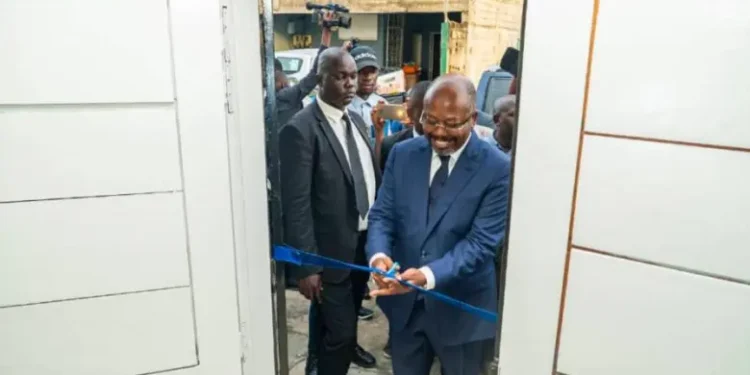 Alain-Claude Bily-By-Nzé inaugure le siège de la plateforme « Ensemble pour la République », photo, Le Confidentiel.