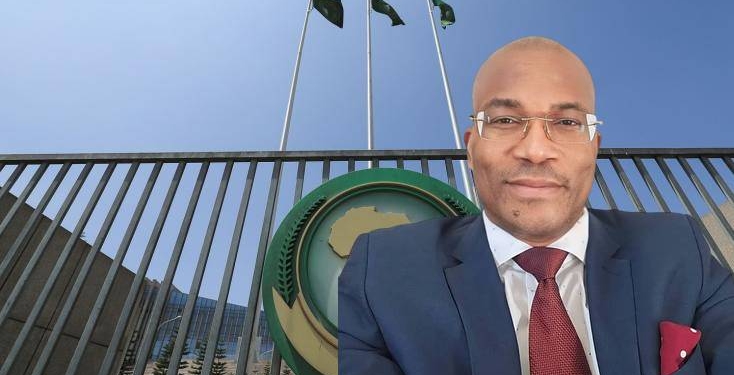 Présidentielle au Gabon : Jacques Okoué Edou a saisi l'Union africaine contre la candidature de Brice Oligui Nguéma, montage Le Confidentiel.