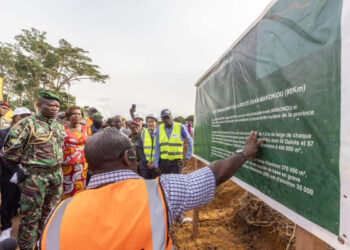 Oligui Nguema lance les travaux d’aménagement de la route Ovan-Makokou © Presse ministère des Travaux publics.