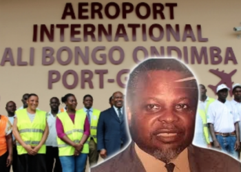 Port-Gentil : L’aéroport Ali Bongo Ondimba renommé en hommage à Joseph Rendjambé, montage photo Le Confidentiel.